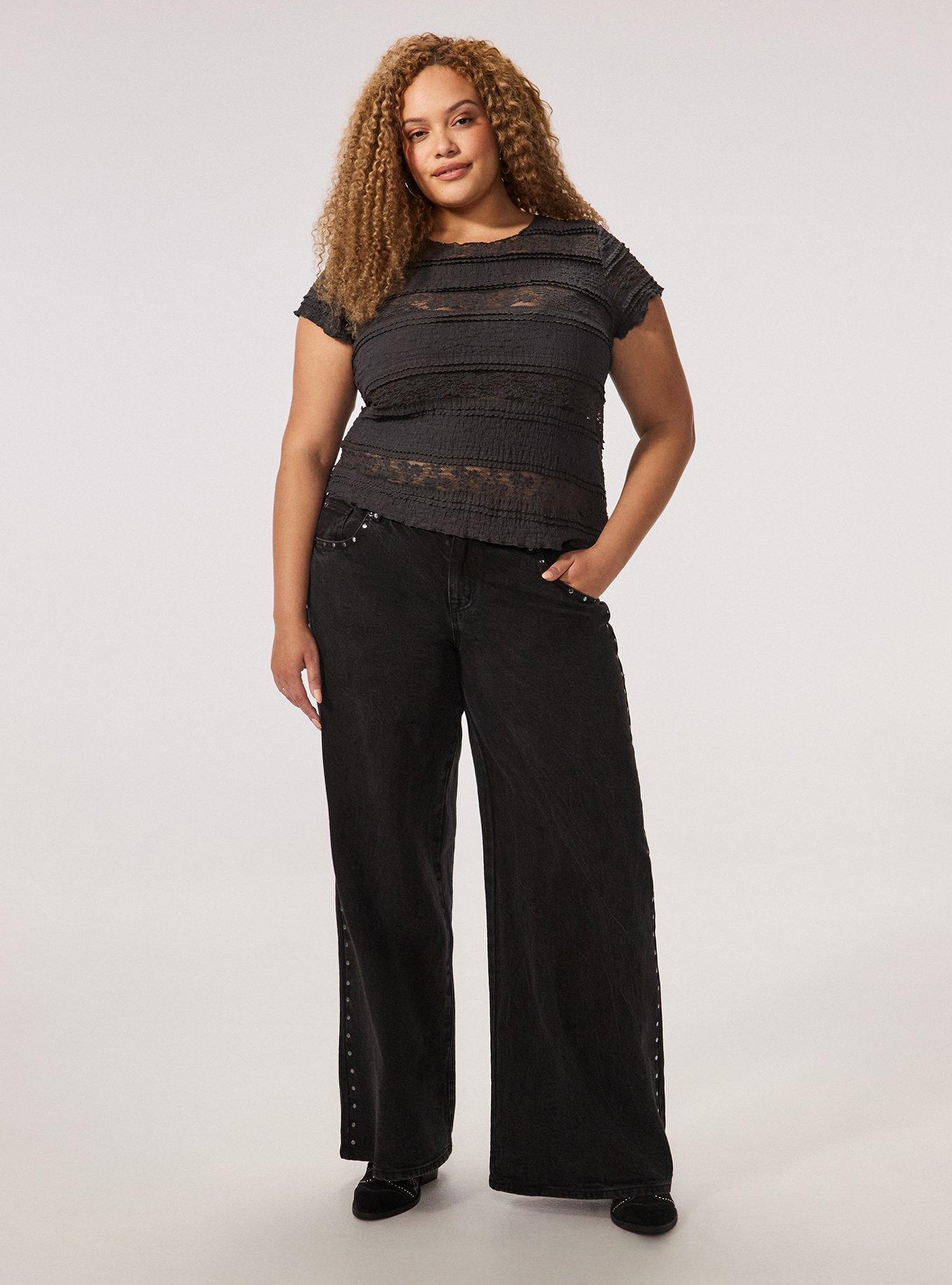 Festi Lace Tee, PHANTOM, alternate