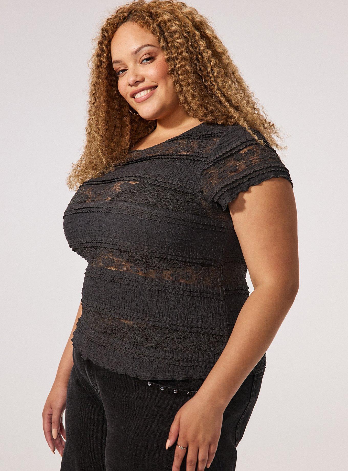 Festi Lace Tee, PHANTOM, alternate