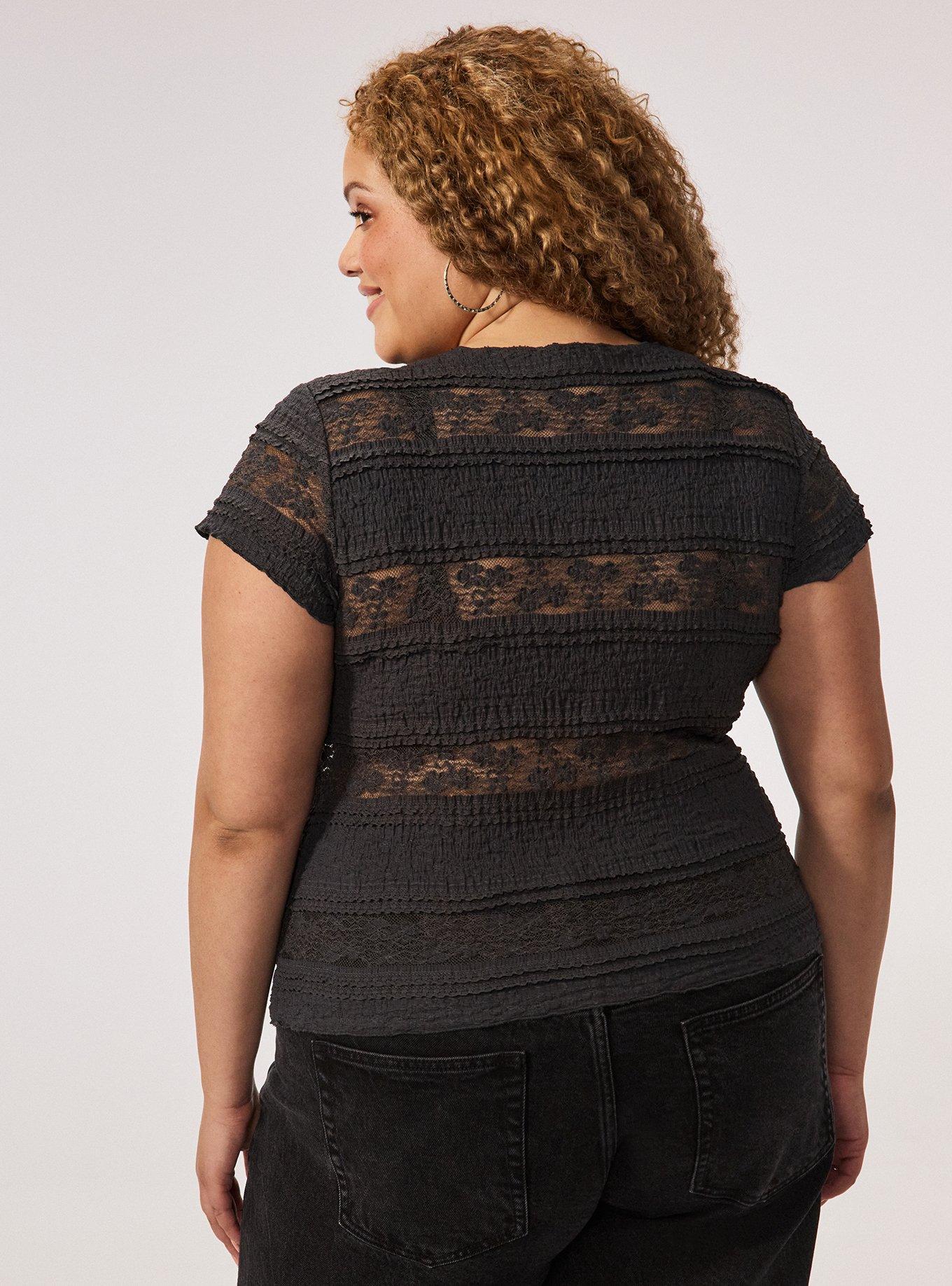 Festi Lace Tee, PHANTOM, alternate