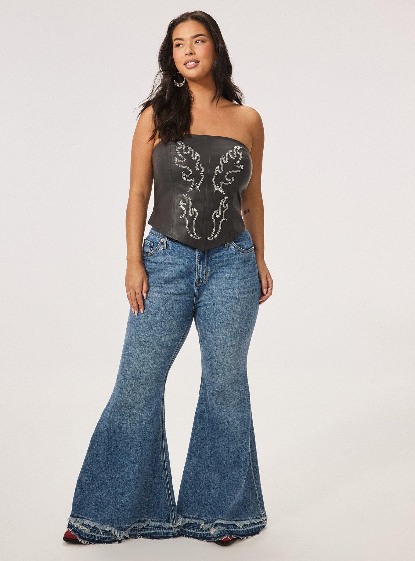 Festi Faux Leather Corset, PHANTOM, alternate