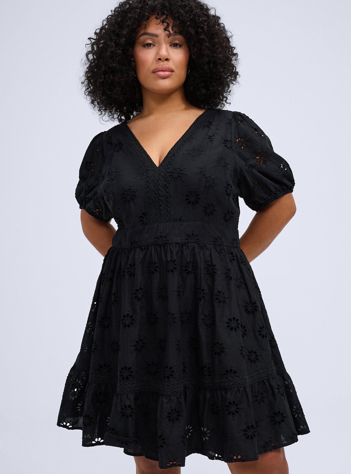 Plus Size - Belle Isle Eyelet Mini Dress - Torrid