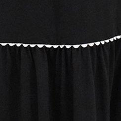 Belle Isle Scallop Trim Maxi Dress, DEEP BLACK, swatch