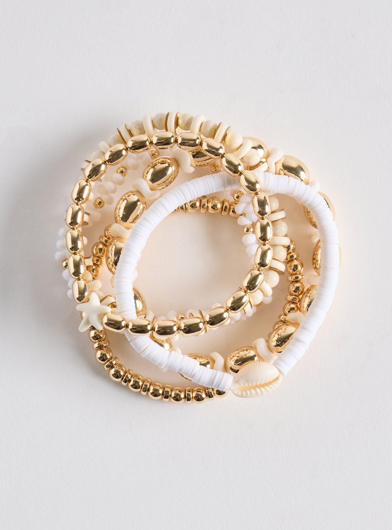 Pearl Stretch Bracelet, GOLD, hi-res