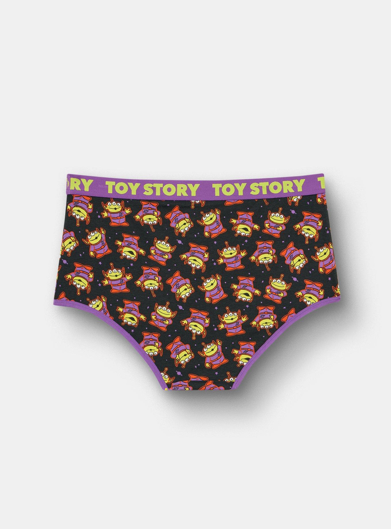 Plus Size Toy Story Mid-Rise Cotton Brief Panty, MULTI, alternate
