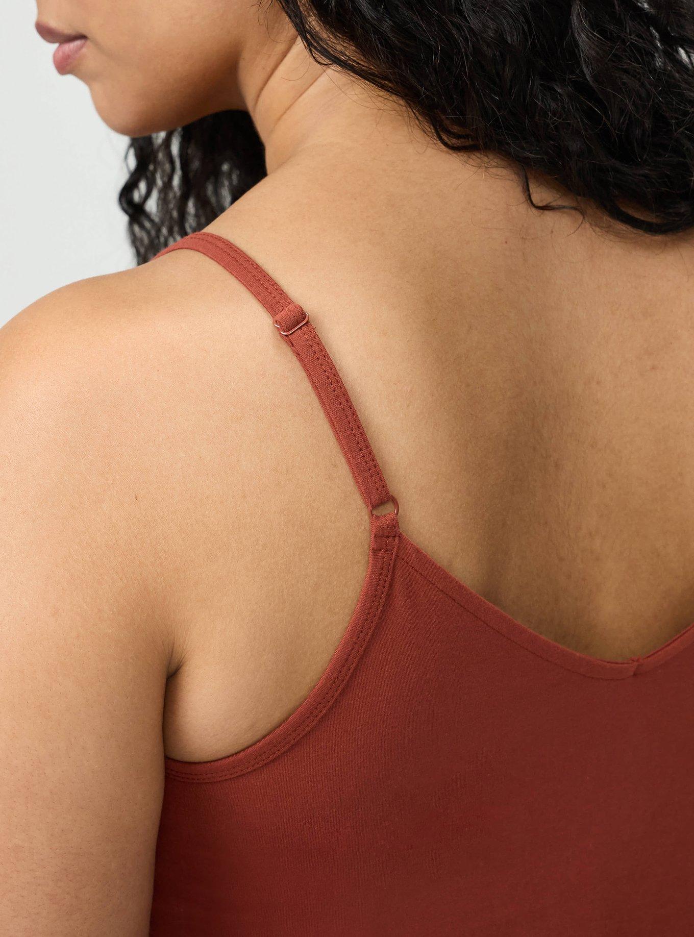 Foxy Lace Trim V-Neck Cami, ROASTED RUSSET, alternate