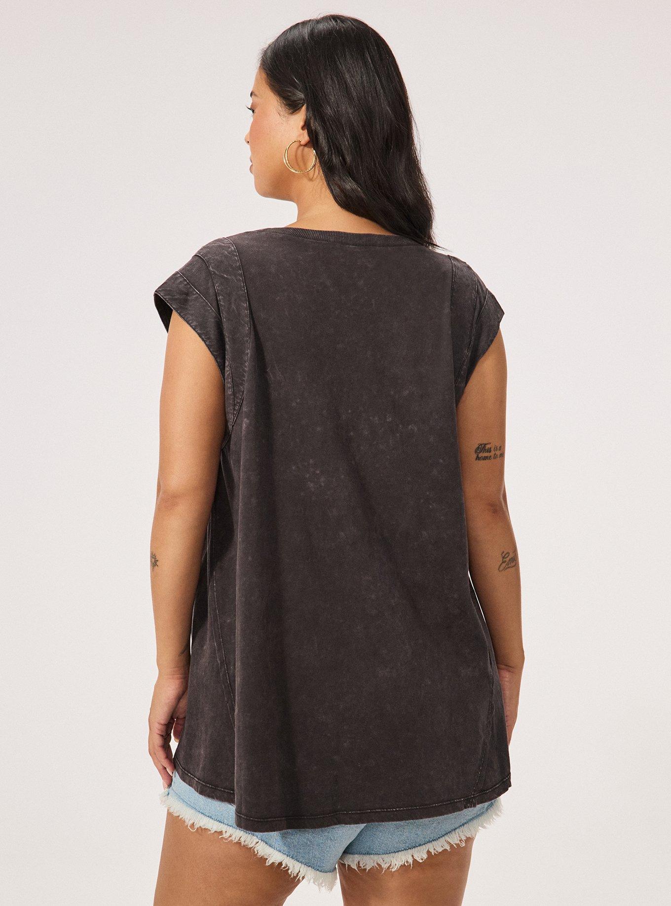 Plus Size Fest Embellished Cutout Tank, PHANTOM, alternate