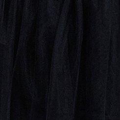 Nightfall Hanky Hem Tulle Skirt, DEEP BLACK, swatch