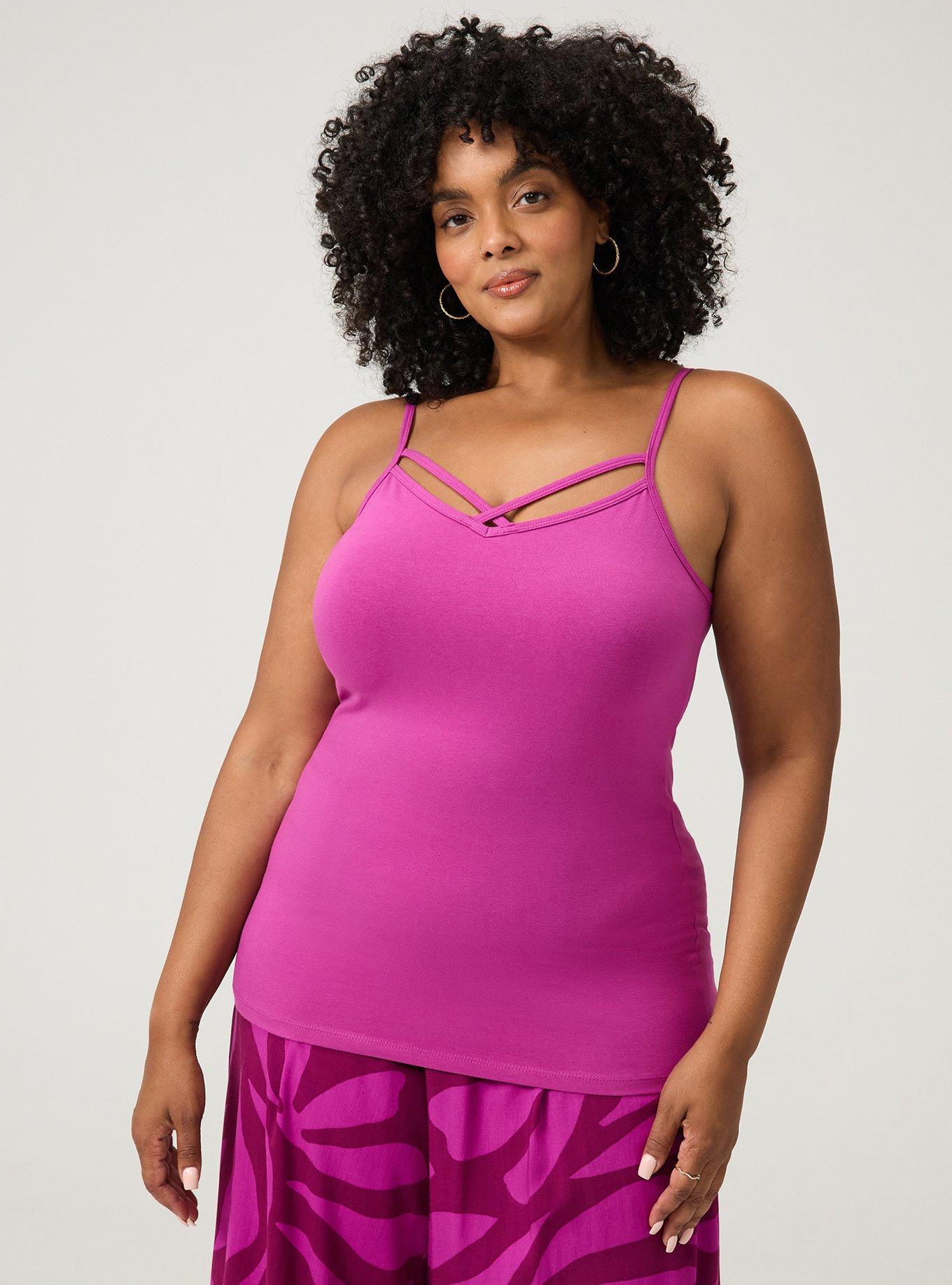 Foxy Strappy Cami, WILD ASTER, hi-res