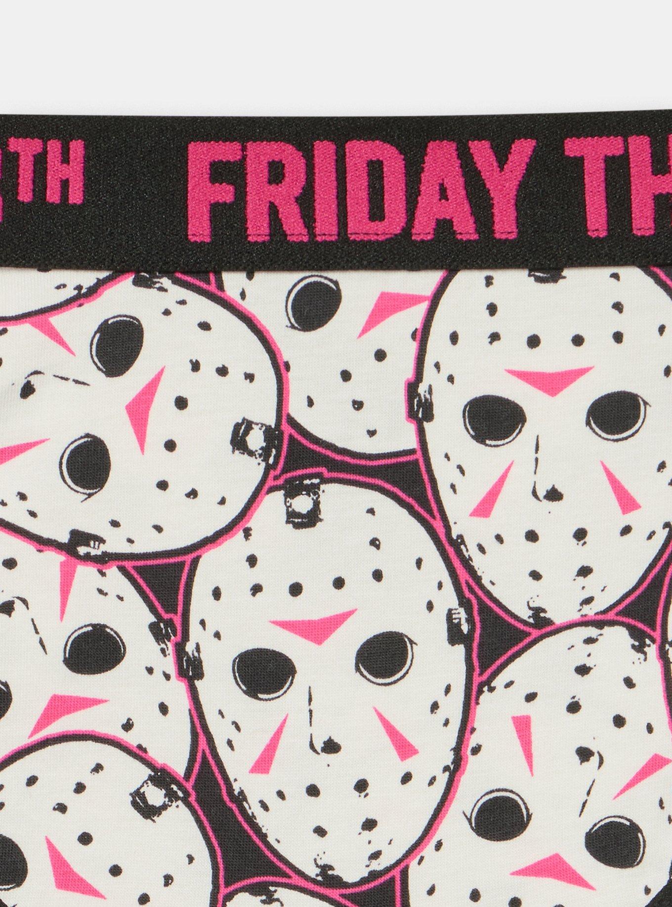 Plus Size Friday the 13th Mid-Rise Cotton Cheeky Panty, MULTI, alternate
