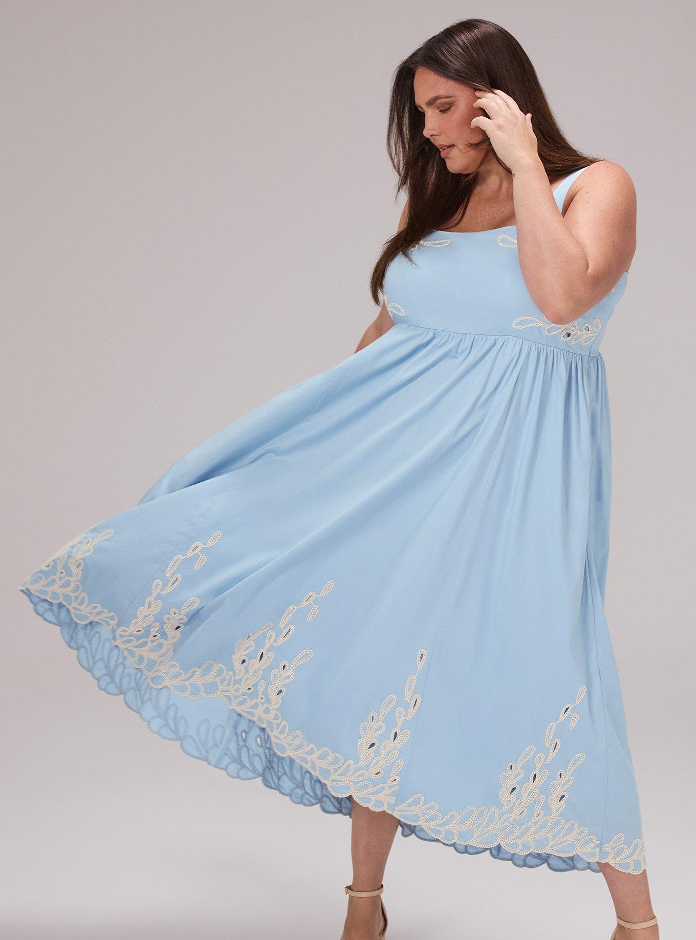 Plus Size - Belle Isle Embroidered Hi-Low Dress - Torrid