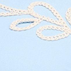 Belle Isle Embroidered Hi-Low Dress, CERULEAN, swatch