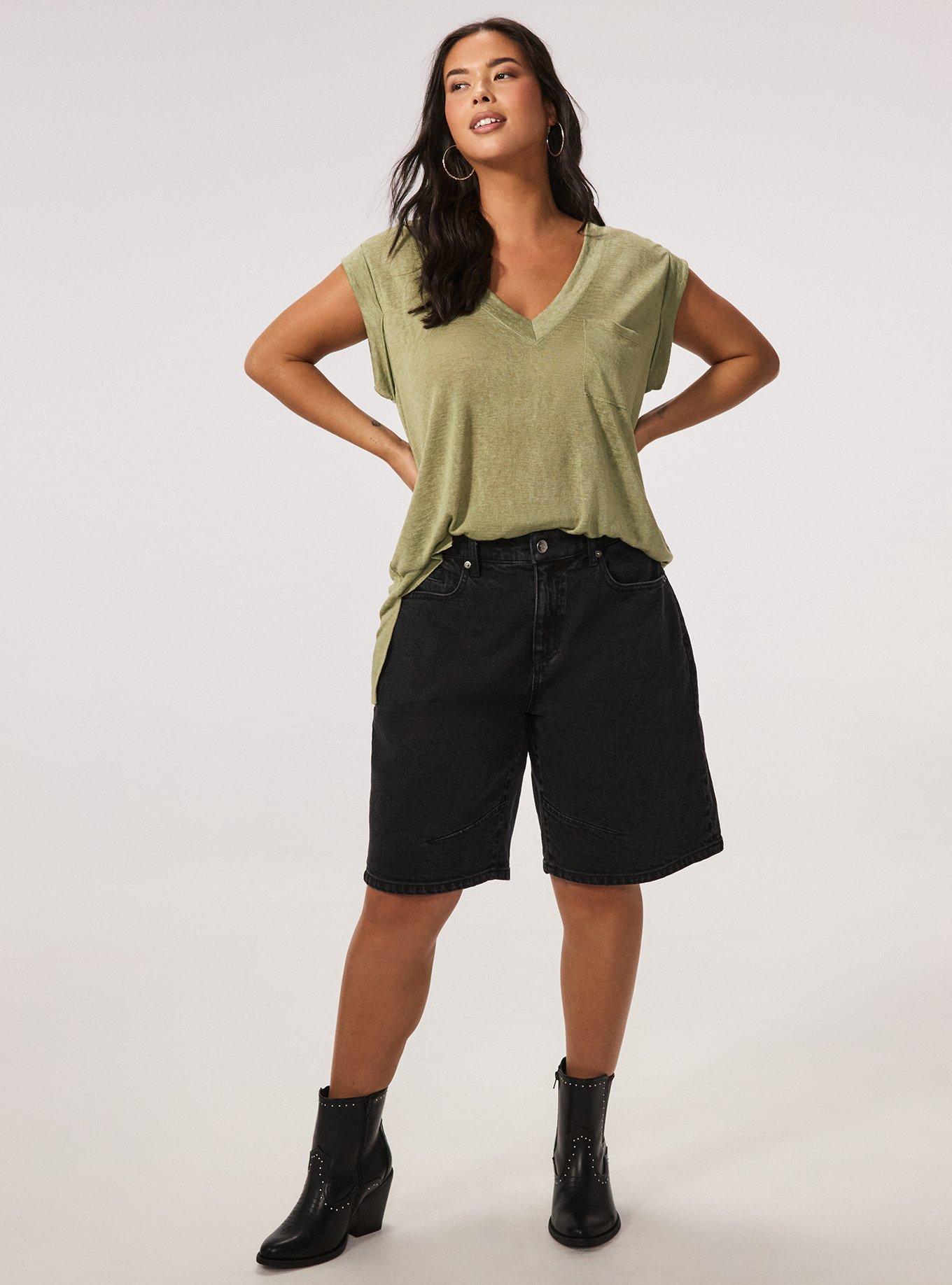 Festi Low Rise Baggy Jort, COAL MINE, hi-res