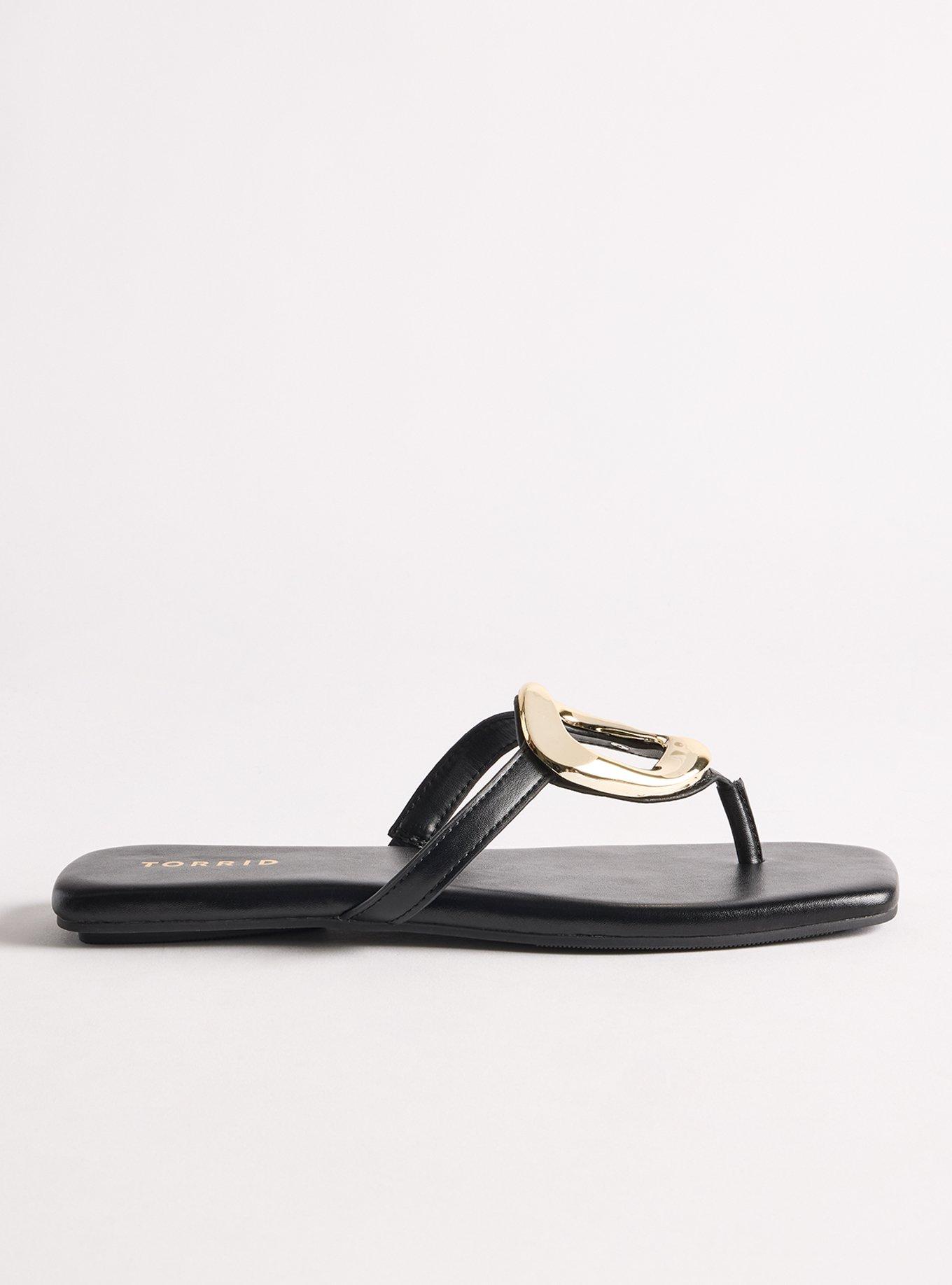 Organic Metal Flip Flop WW), BLACK, alternate
