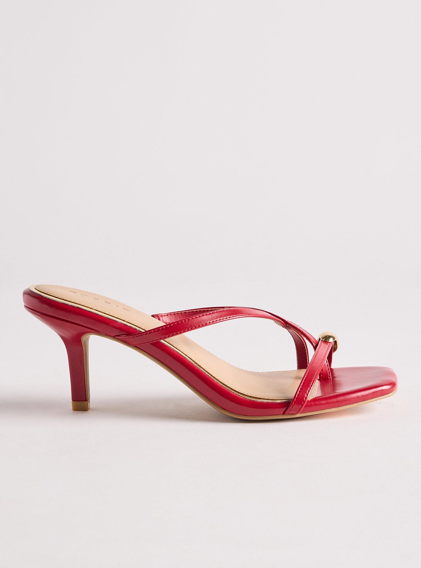 Metal Ornament Kitten Heel (WW), RED, alternate