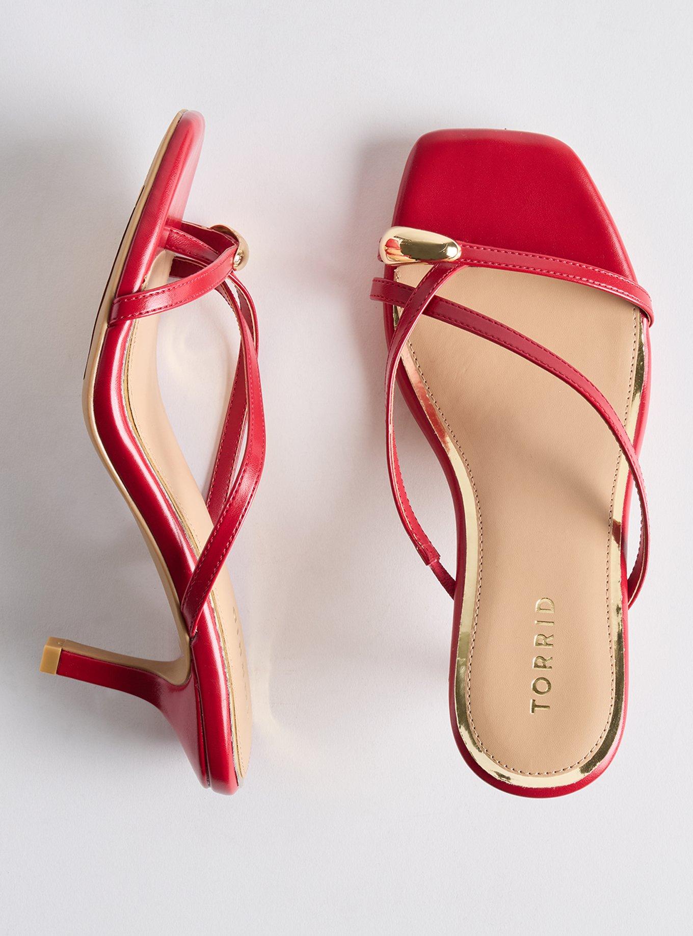 Metal Ornament Kitten Heel (WW), RED, hi-res
