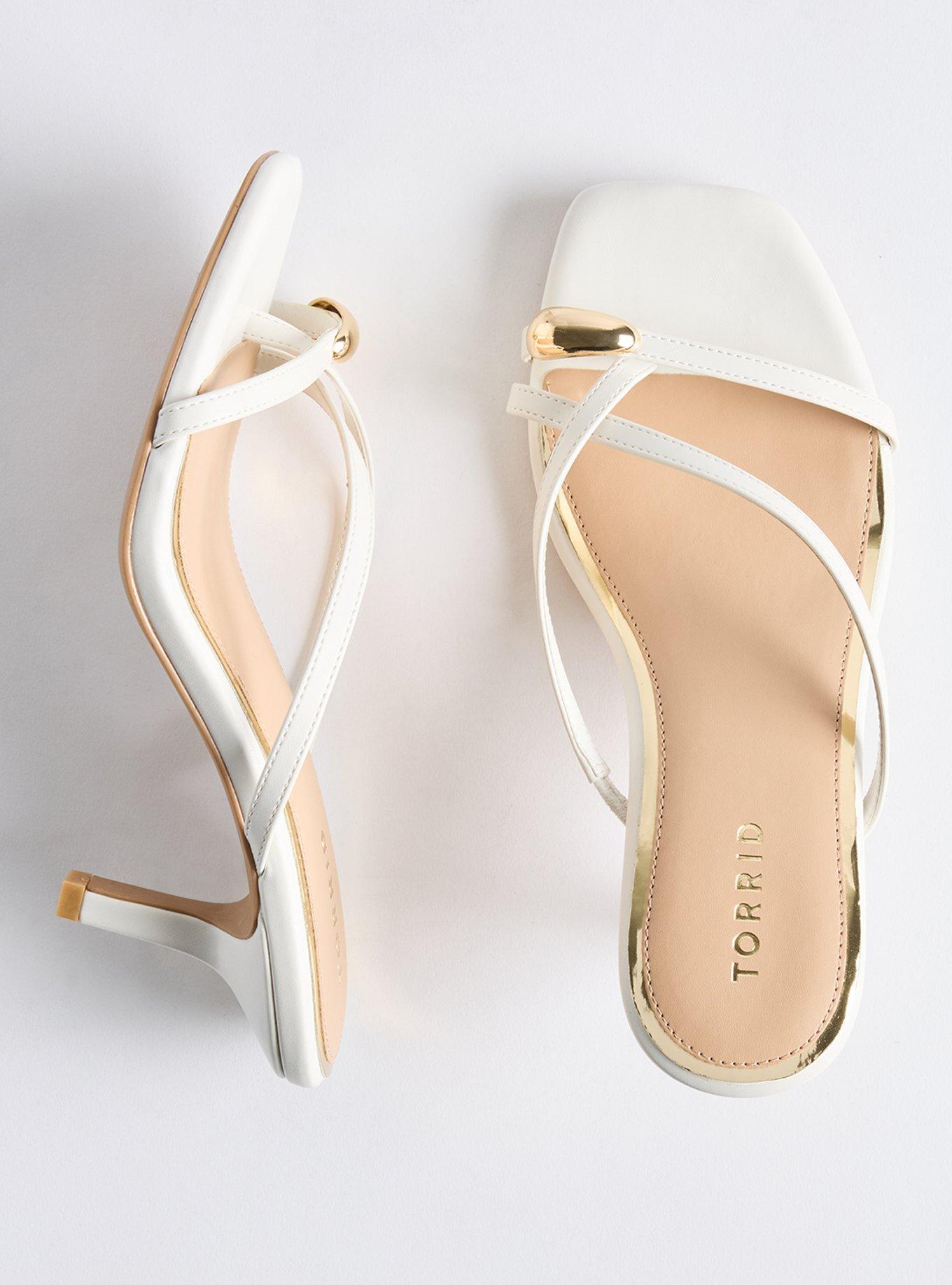 Metal Ornament Kitten Heel (WW), WHITE, hi-res