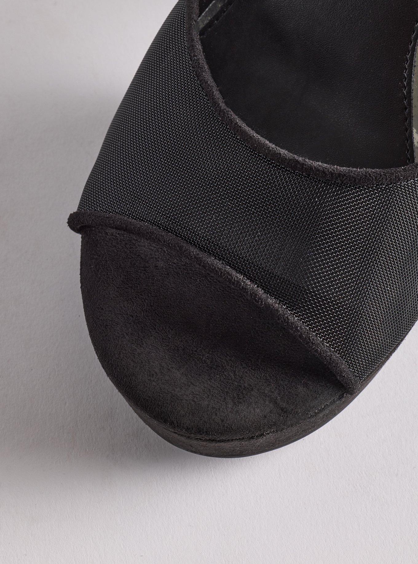 Criss-Cross Platform Heel (WW), BLACK, alternate