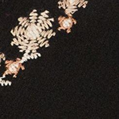 Fest Embroidered Button Front Blouse, DEEP BLACK, swatch