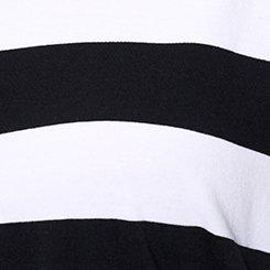 LoveSick Long Sleeve Rugby Top, LOVESICK RUGBY STRIPE BLACK WHITE, swatch