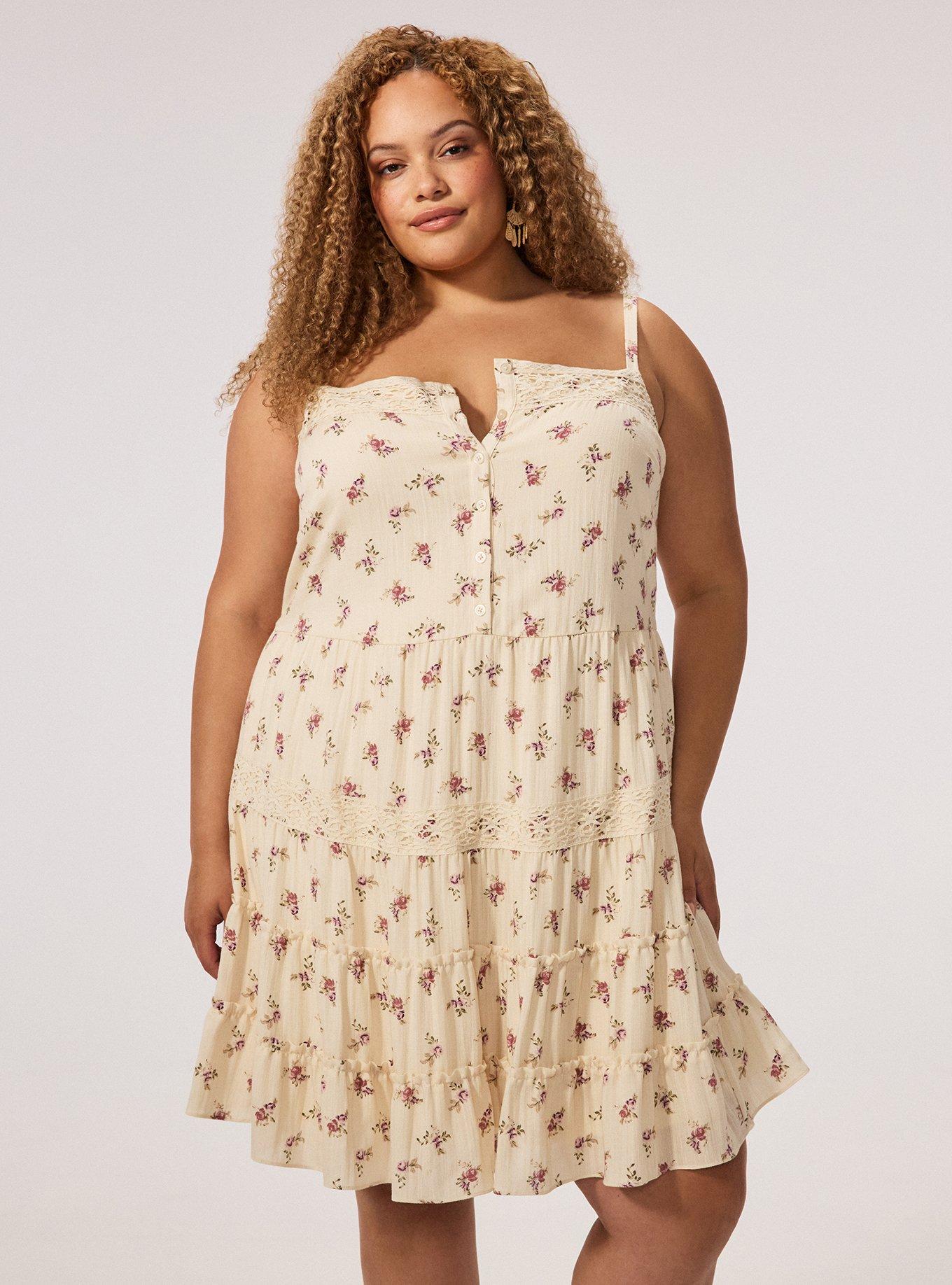 Festi Tiered Mini Dress, FANTASY FLORAL IVORY, alternate