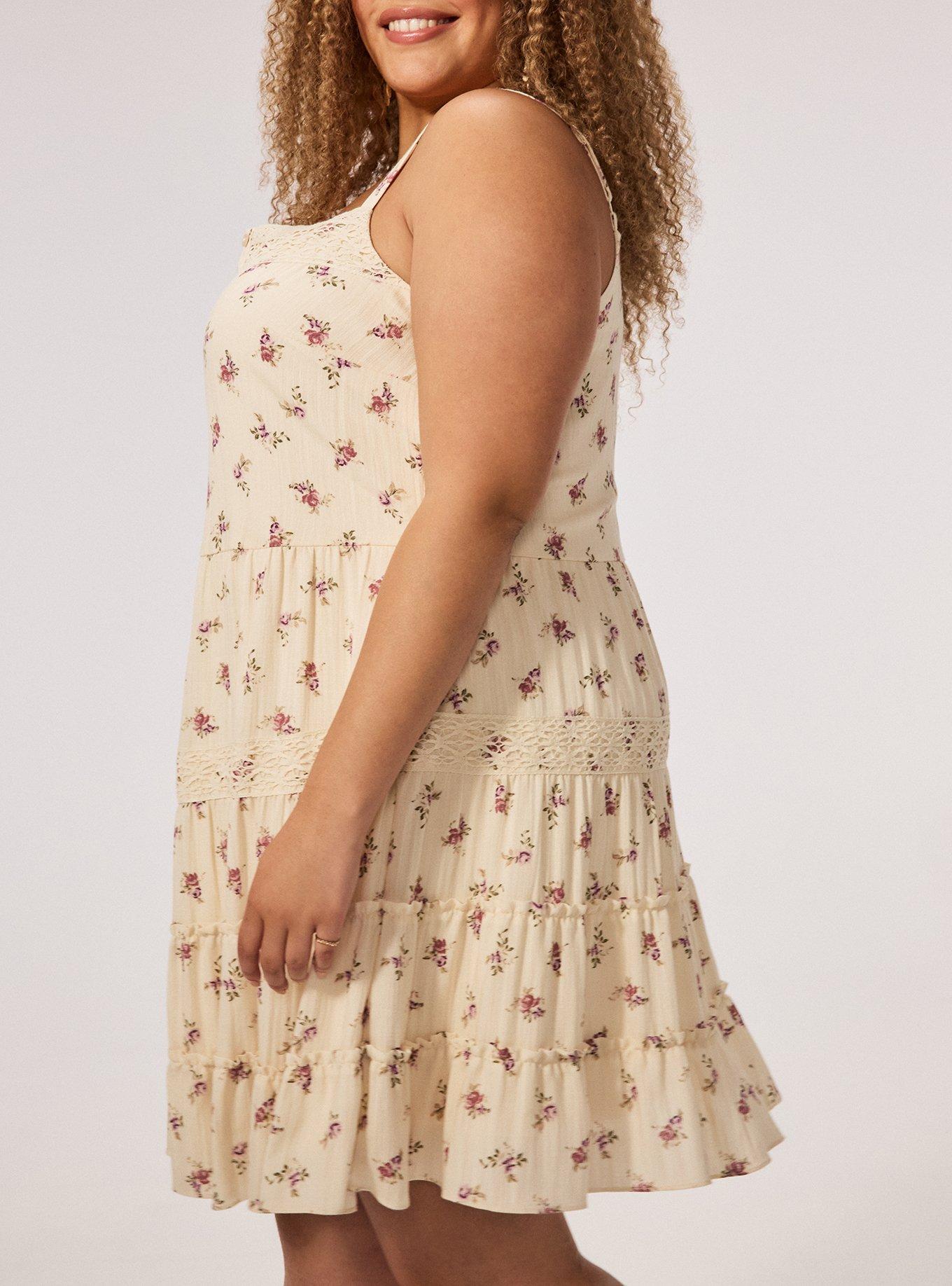 Festi Tiered Mini Dress, FANTASY FLORAL IVORY, alternate