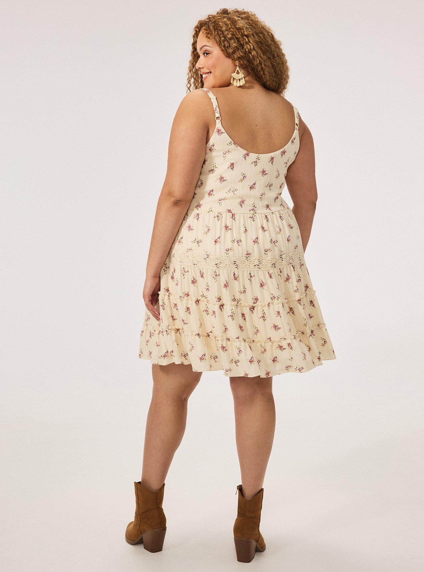 Festi Tiered Mini Dress, FANTASY FLORAL IVORY, alternate