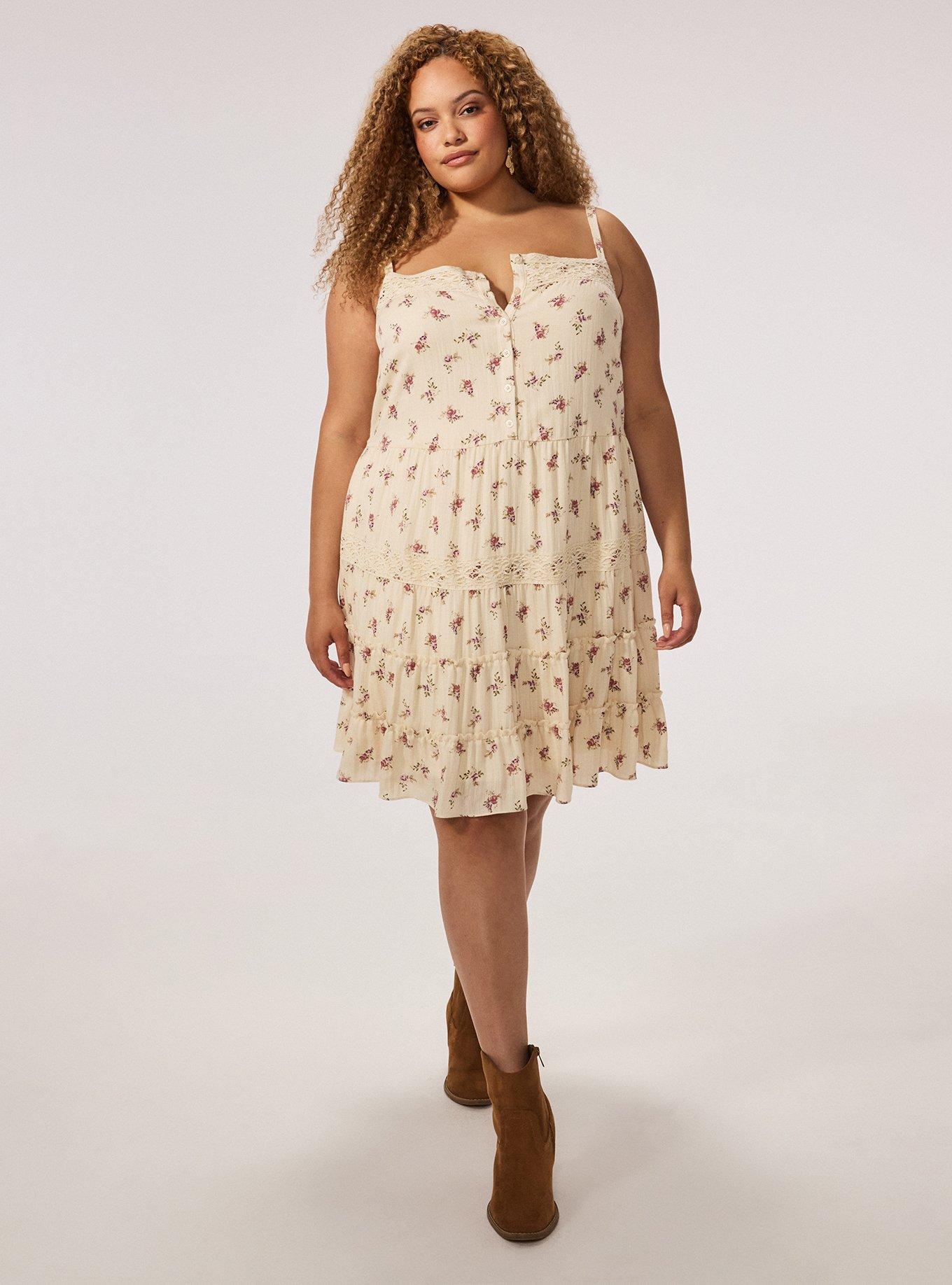 Festi Tiered Mini Dress, FANTASY FLORAL IVORY, alternate
