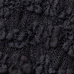Stretch Lace Shirred Tube Top, DEEP BLACK, swatch