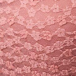 Stretch Lace Shirred Tube Top, DUSTY PINK, swatch