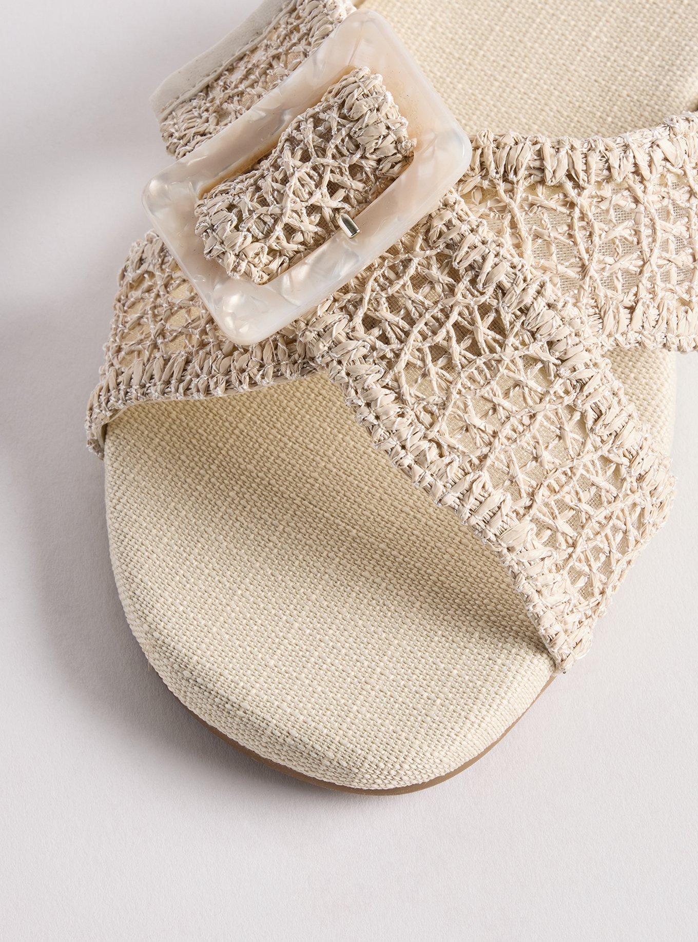Crochet Buckle Slide (WW), NATURAL, alternate