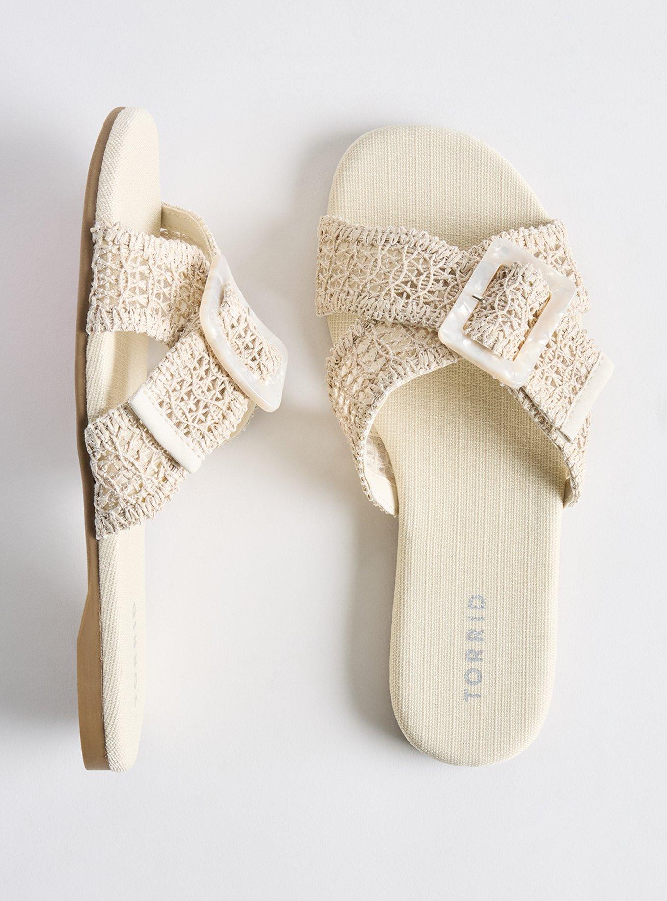 Crochet Buckle Slide (WW), NATURAL, hi-res