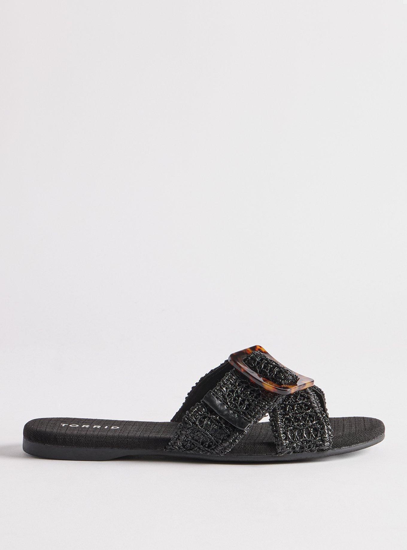 Crochet Buckle Slide (WW), BLACK, alternate