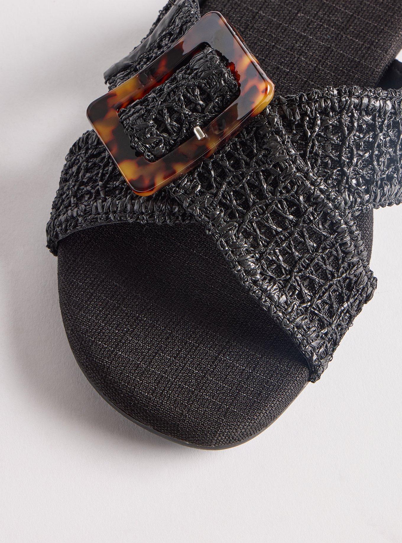 Crochet Buckle Slide (WW), BLACK, alternate