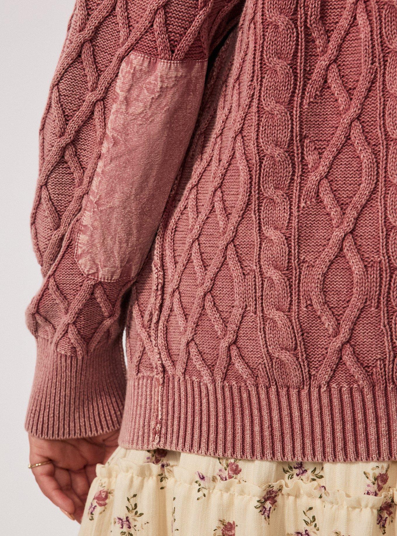 Festi Drop Shoulder Cardigan, DECO ROSE, alternate