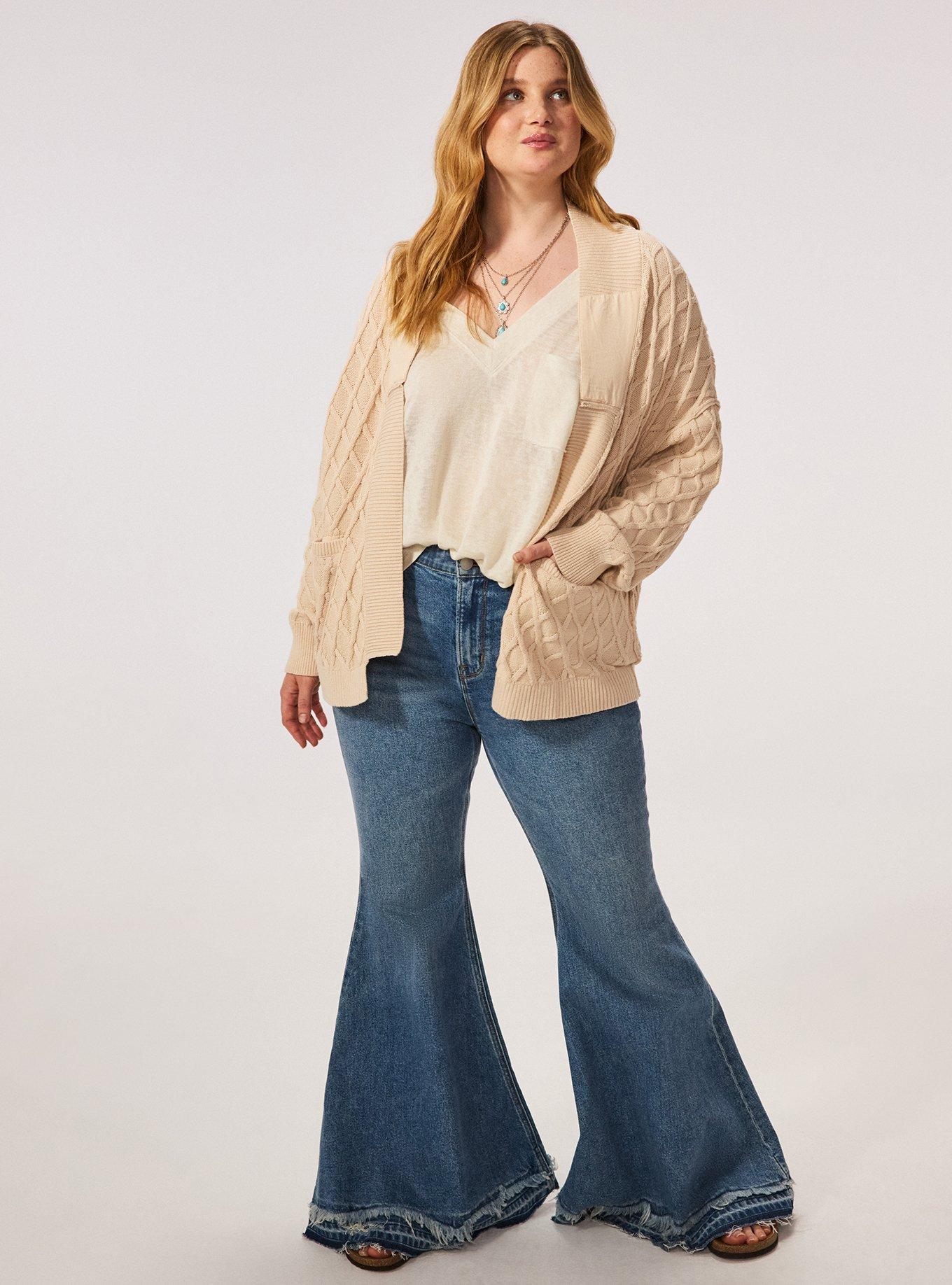 Festi Drop Shoulder Cardigan, SAND DOLLAR, alternate