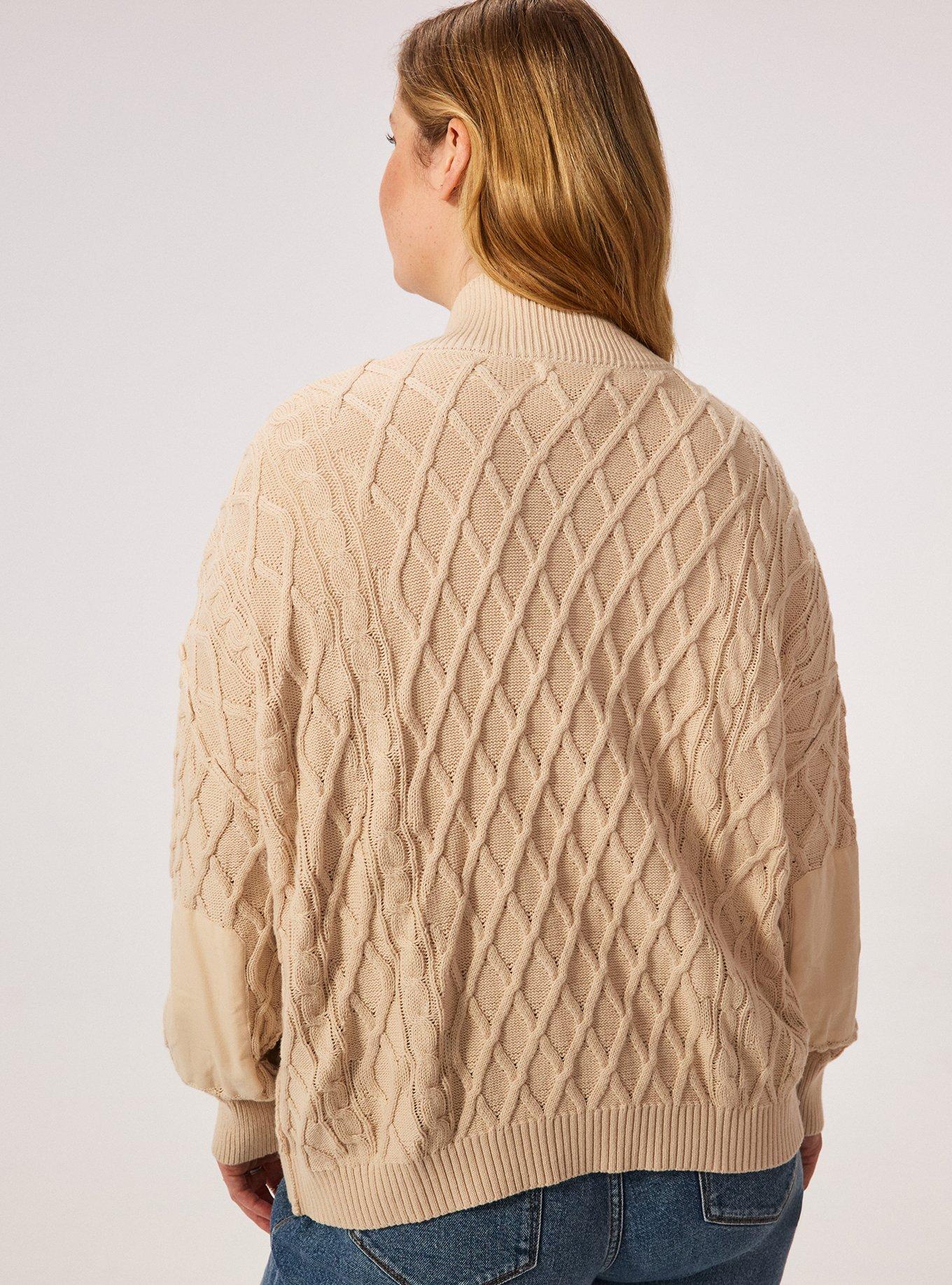 Festi Drop Shoulder Cardigan, SAND DOLLAR, alternate