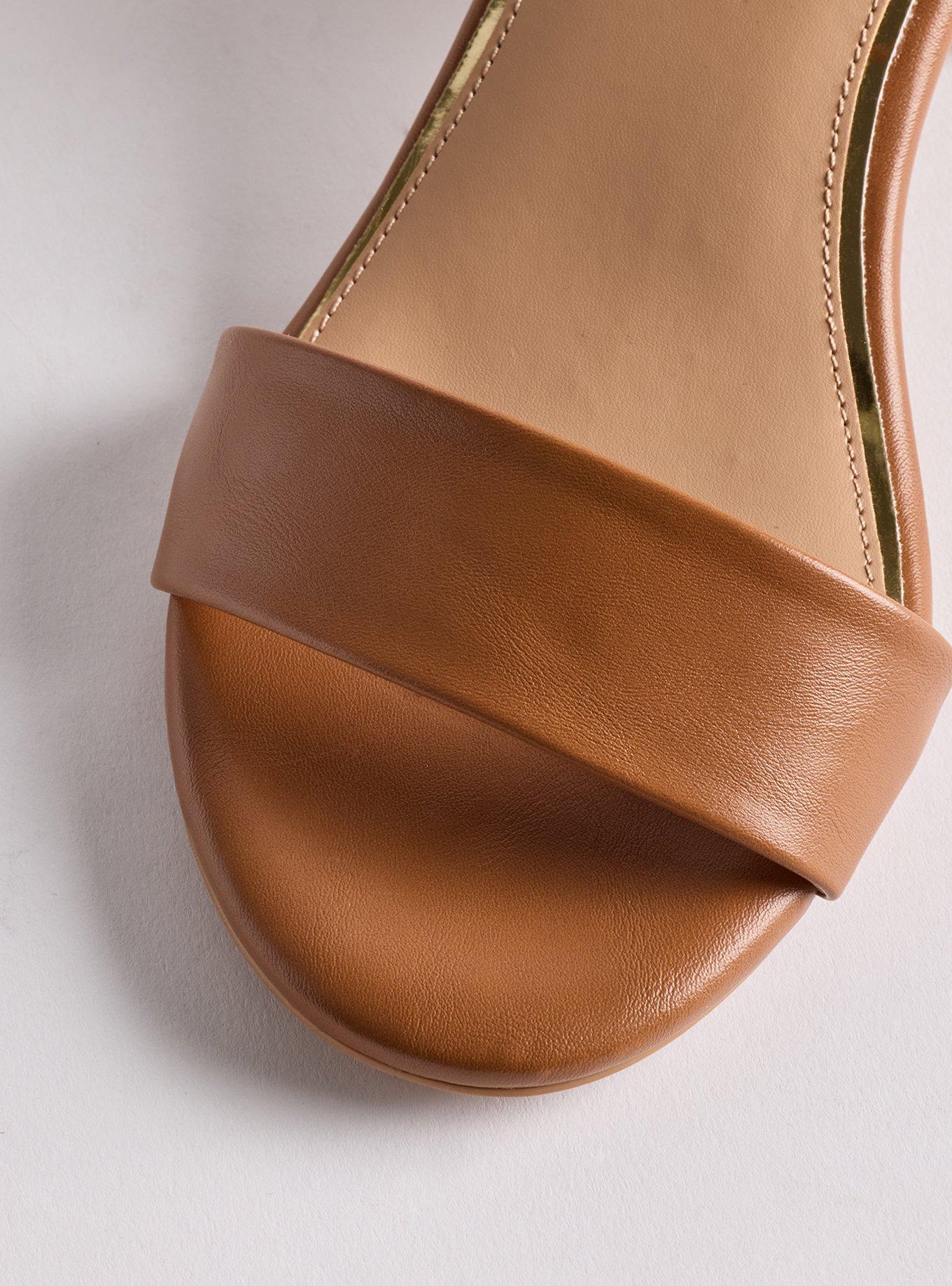 Single Strap Block Heel (WW), COGNAC, alternate