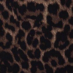 Satin Tea Length Skirt, ON THE PROWL LEOPARD BROWN, swatch