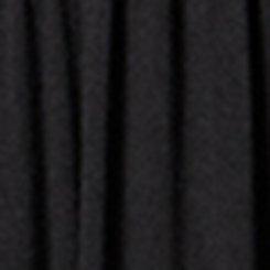Ruched Tea Length Dress, DEEP BLACK, swatch