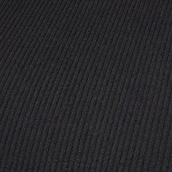 Plus Size Knit & Woven Midi Dress, DEEP BLACK, swatch