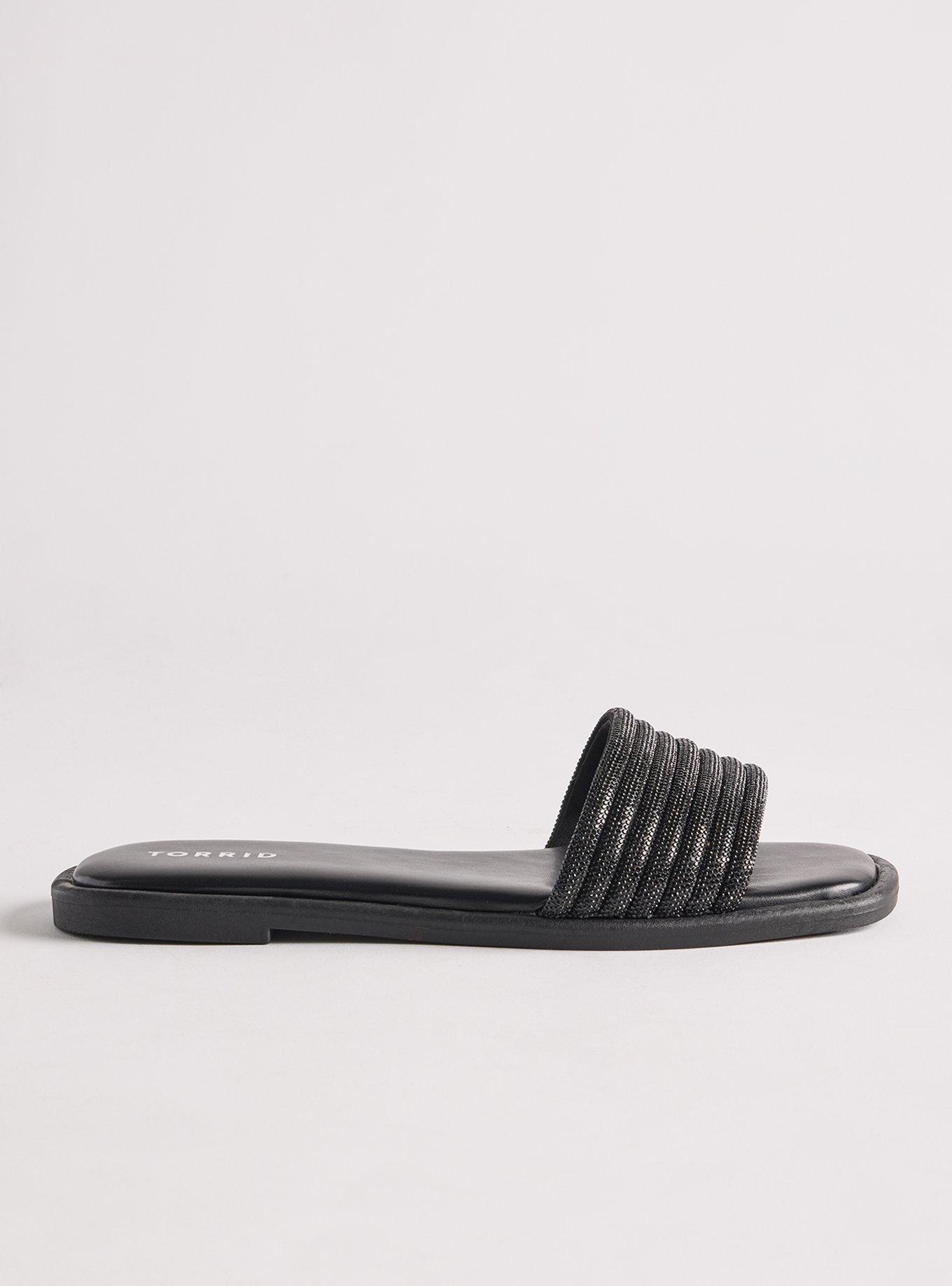 Embellished Slide (WW), BLACK, alternate