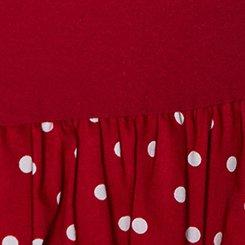 Retro Chic Off-Shoulder Midi Dress, COMMIT DOT RED, swatch