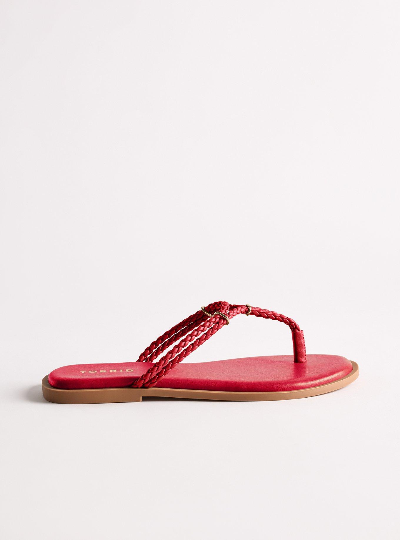 Woven Flip Flop (WW), RED, alternate