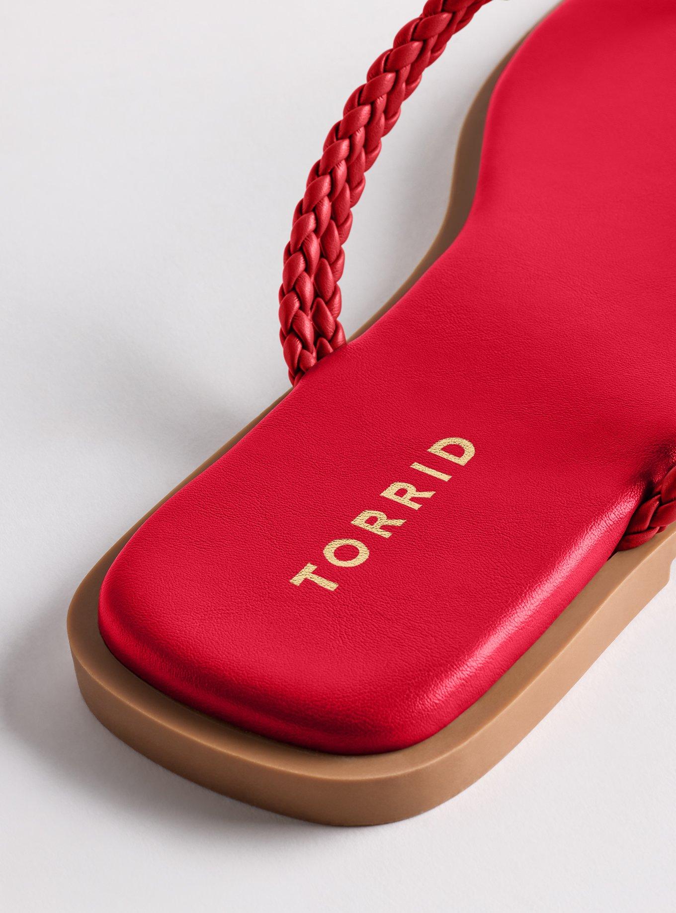 Woven Flip Flop (WW), RED, alternate