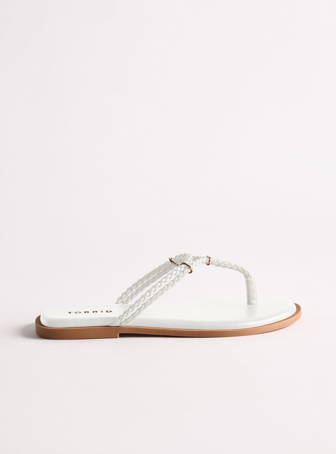 Woven Flip Flop (WW), WHITE, alternate
