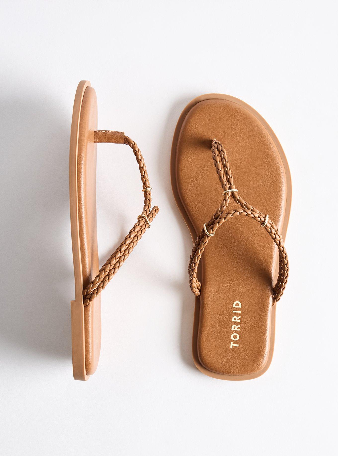Woven Flip Flop (WW), COGNAC, hi-res