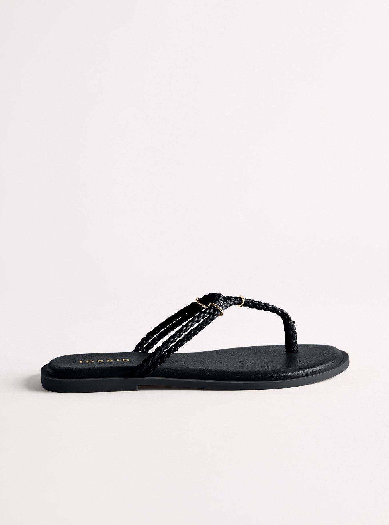 Woven Flip Flop (WW), BLACK, alternate
