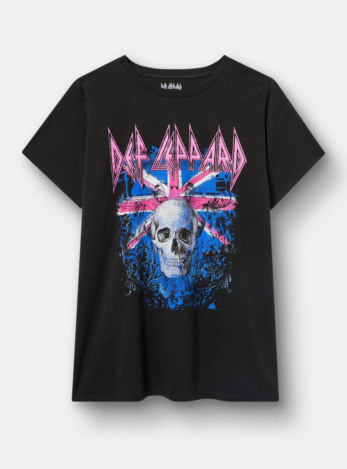 Plus Size Def Leppard Classic Cotton Jersey Tee, DEF SKULL DEEP BLACK, hi-res