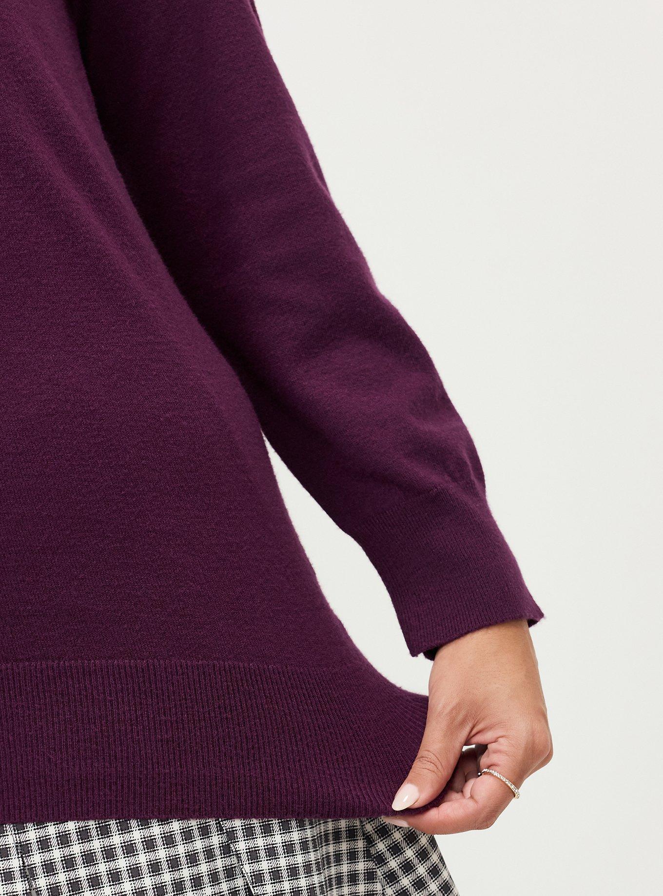 Everyday Soft Crew Pullover Sweater, POTENT PURPLE, alternate