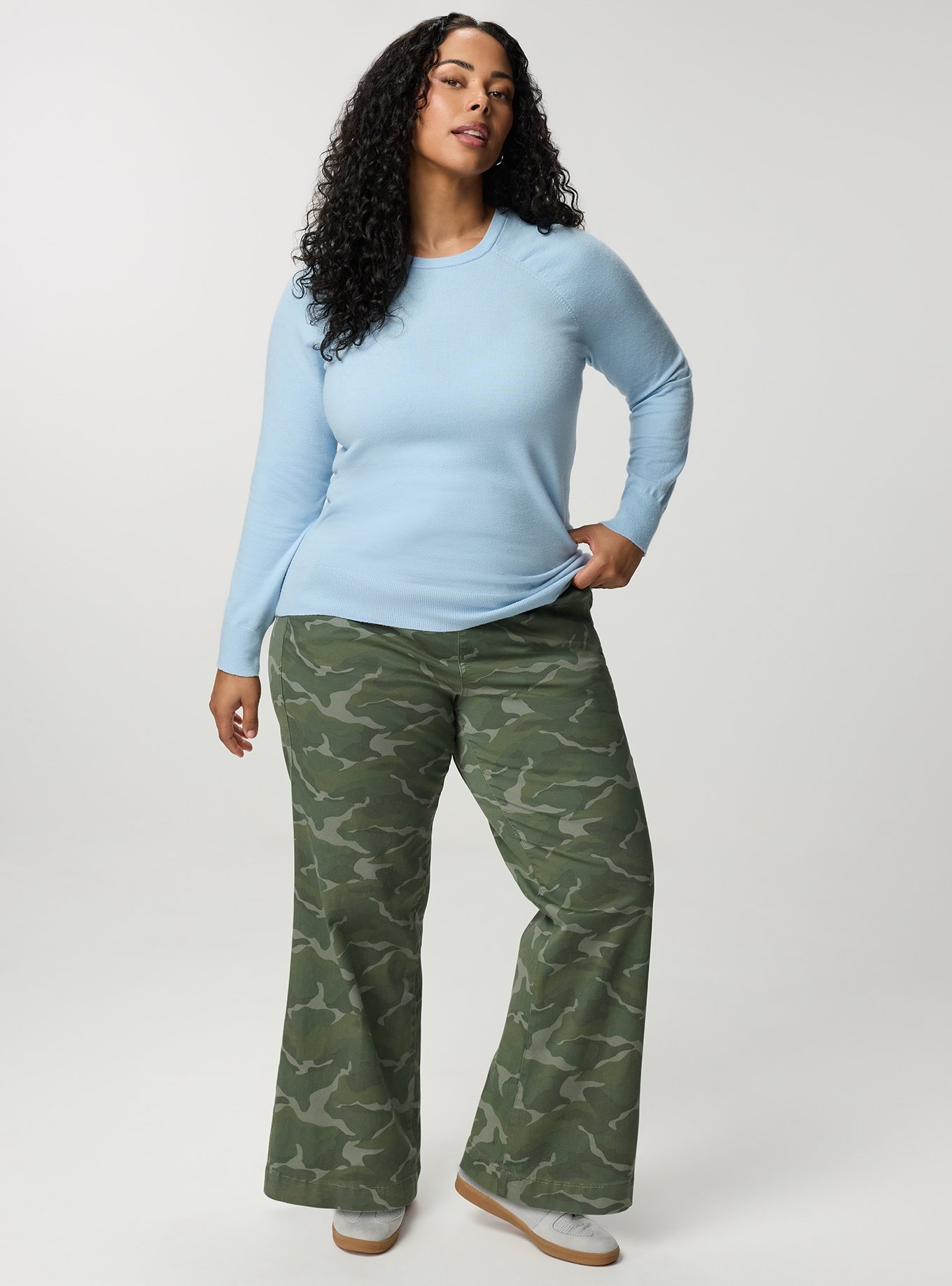 Everyday Soft Crew Pullover Sweater, CASHMERE BLUE, alternate